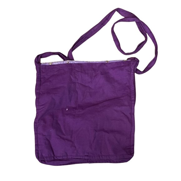 Purple Sequins Boho Hippie Crossbody Bag - Picture 3 of 3